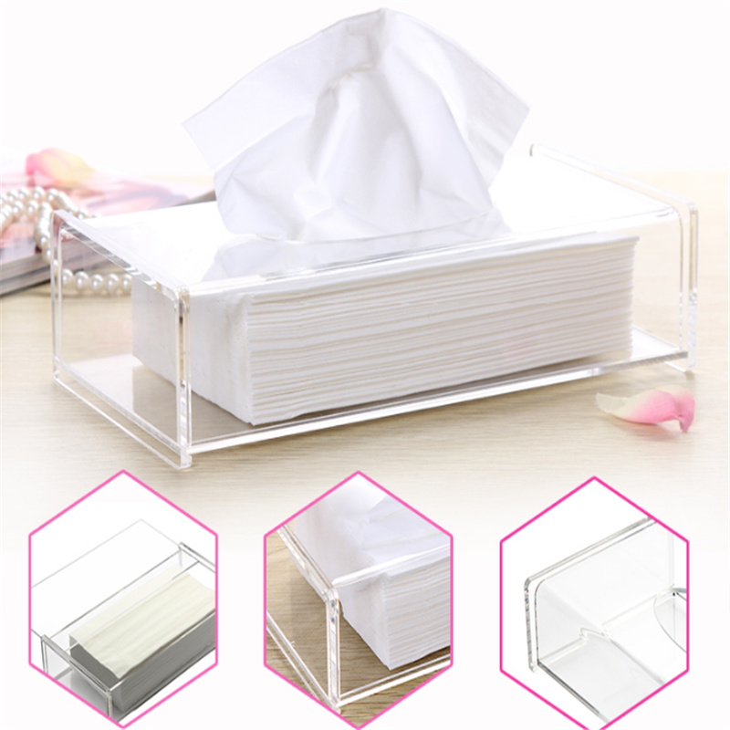 acrylic material tissue box hot sale