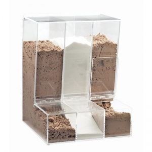 صناديق الغذاء السائبة الحديثة الاكريليك بيرسبكس الحلوى تخزين مربع 