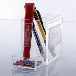 متعددة الوظائف الاكريليك قلم رصاص مربع مع المغناطيس حالة بطاقة الأعمال 