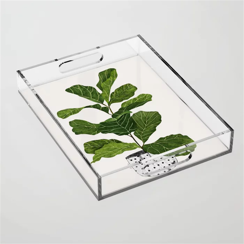 acrylic serving tray for decoration