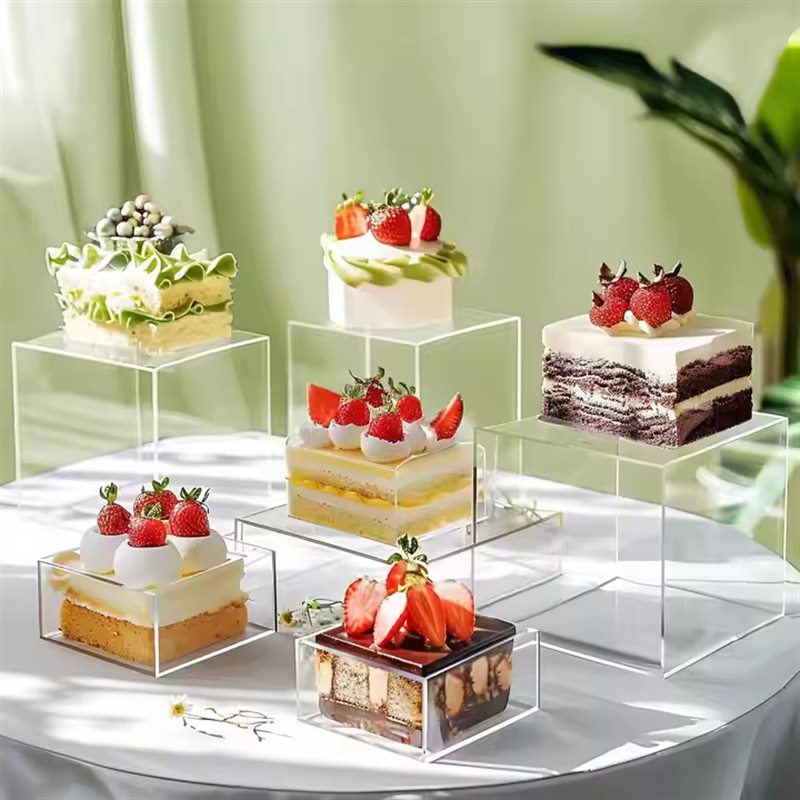 acrylic food display riser