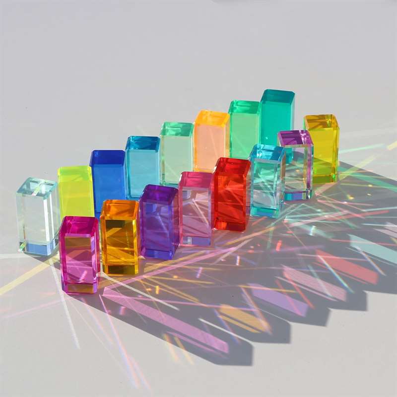 Rainbow Building Cubes 