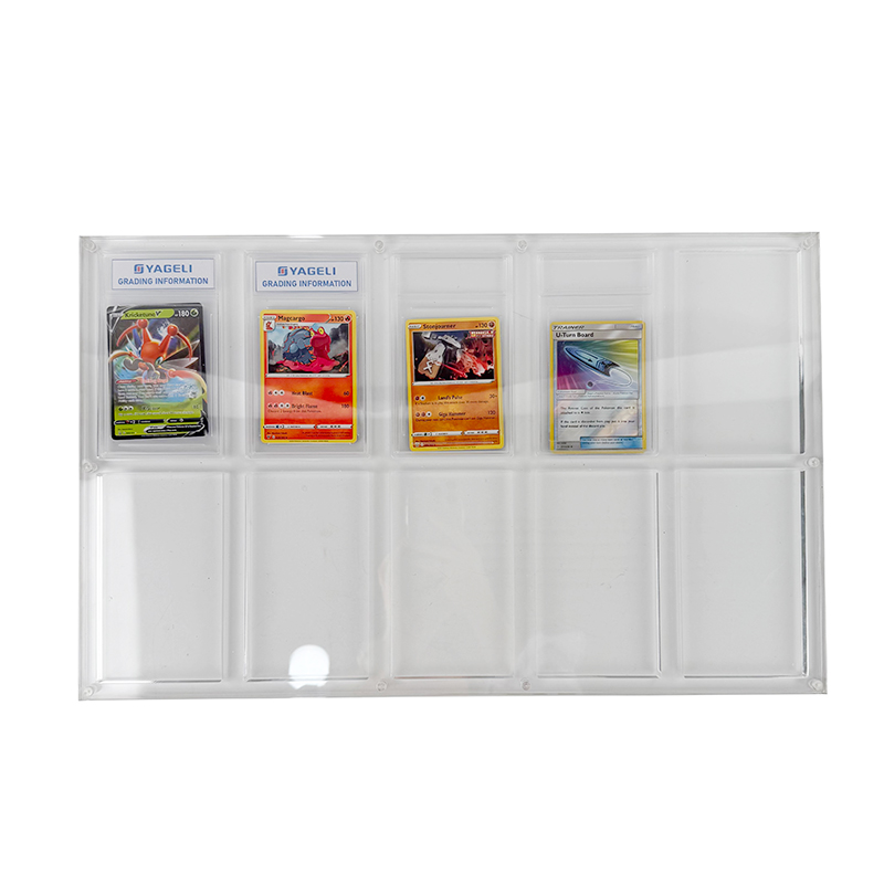 10 card graded display frame