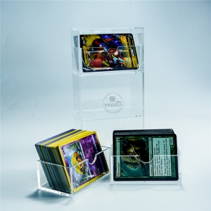 صندوق تخزين لعبة بطاقة سحرية أكريليك شفافة مع أدراج 
