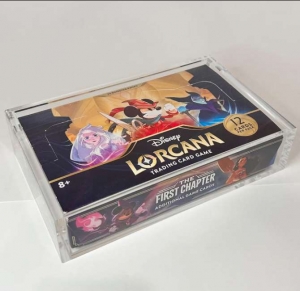 Lorcana Booster Boster Trading Card Protector Display Acrylic Case 