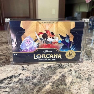 Lorcana Booster Boster Trading Card Protector Display Acrylic Case 