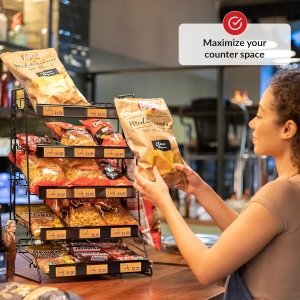 رف وجبة خفيفة ورف رقاقة للمتاجر 