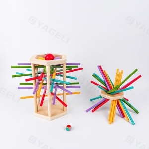 مجموعة ألعاب الخشب مجموعة العصي السحب 