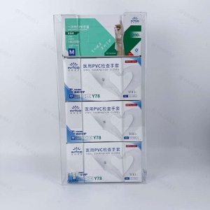 موزع قفازات أكريليك واضحة التخصيص 