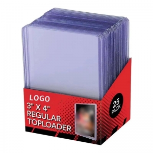 حزمة مخصصة 3x4 35pt بطاقة تداول Toploader لـ TCG 