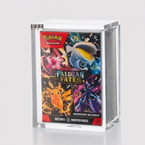 مجموعة معززة من علبة العرض الأكريليكية الفاخرة المقاومة للأشعة فوق البنفسجية 