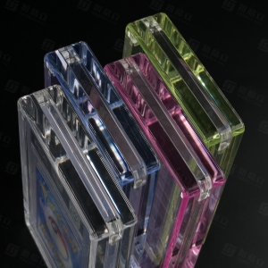 صندوق عرض بطاقات PSA من الأكريليك الملون 