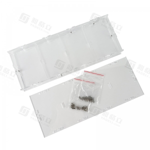 صندوق عرض صغير من الأكريليك قابل للفصل بأربع فتحات 