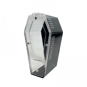 صندوق عنكبوت مصنوع من الأكريليك الأسود المقاوم للأشعة فوق البنفسجية