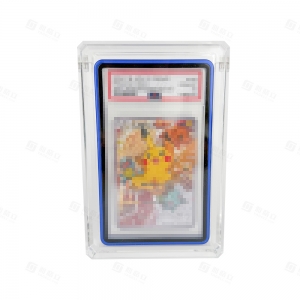 علبة عرض ألواح أكريليك مقاومة للأشعة فوق البنفسجية ذات حواف ماسية مع حامل