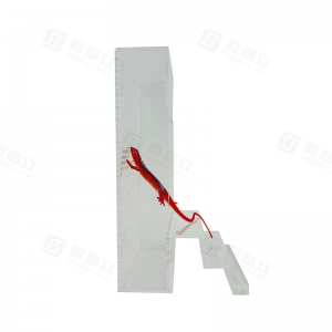 قفص تسلق عمودي للحيوانات الأليفة مصنوع من الأكريليك المقاوم للأشعة فوق البنفسجية 