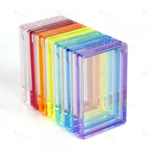 صندوق عرض بطاقات PSA مغناطيسي ملون مصنوع من الأكريليك 