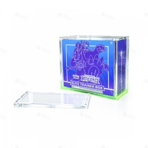 واجهة عرض أكريليك طراز ETB مع قاعدة ملونة | إكسسوارات YAGELI TCG 